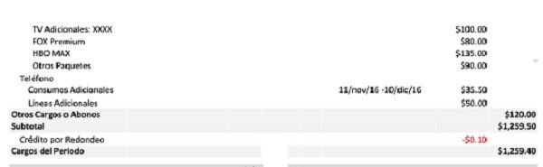 Cómo consultar mi estado de cuenta Megacable