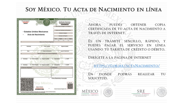 Rectificación de Actas de Nacimiento Méxcio