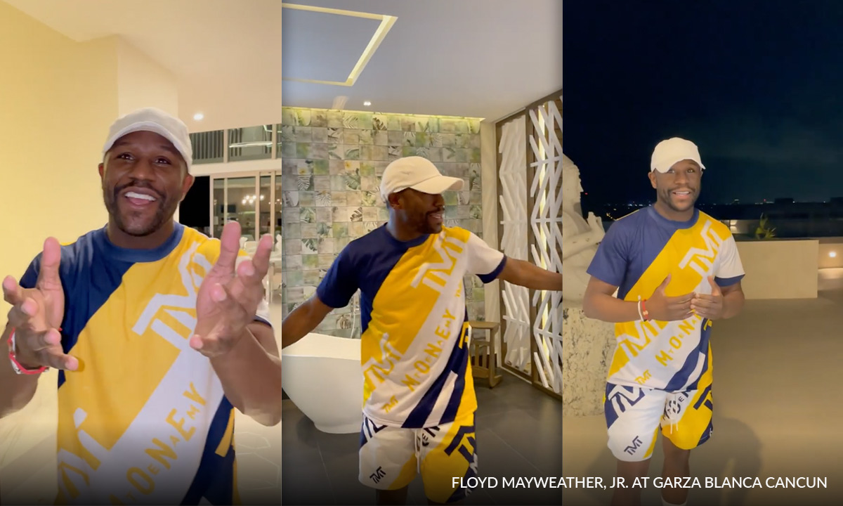 floyd myweather en garza blanca cancún