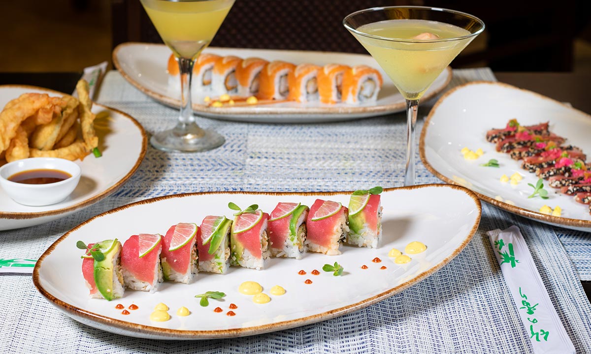 comida japonesa del restaurante hiroshi