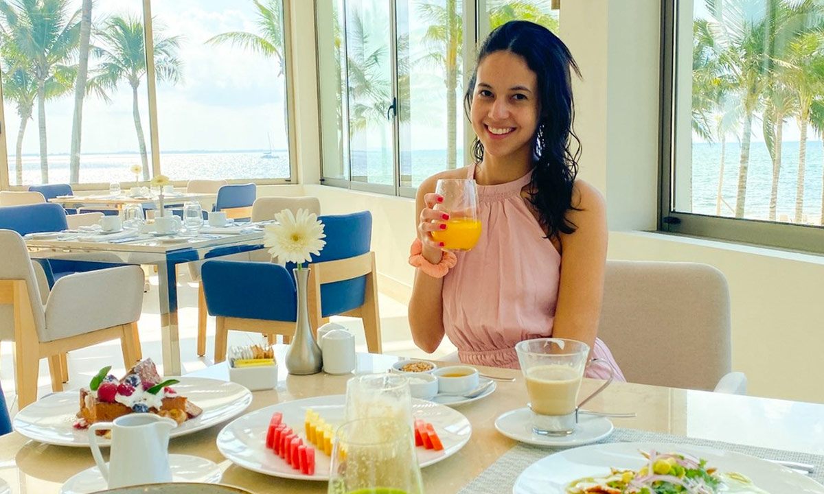 desayuno en garza blanca cancun