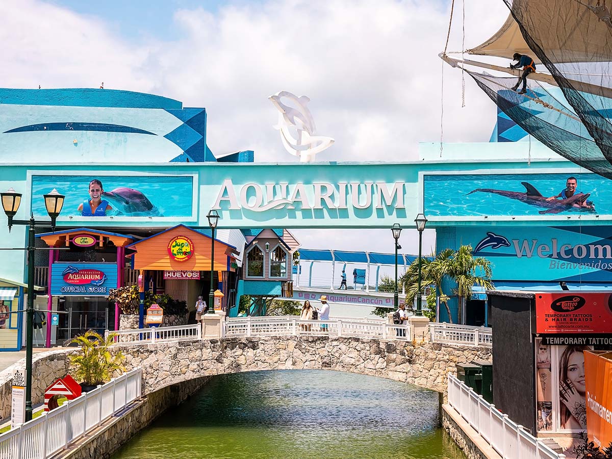 Acuario interactivo en Cancún 