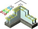 Encofrados de hormigón con aislamiento Quad Lock