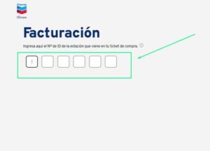 datos del ticket de compra Chevron