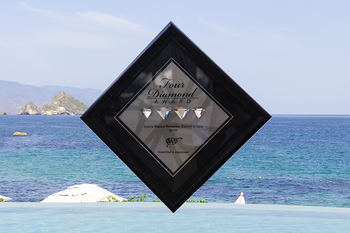 Garza Blanca Preserve Resort & Spa recibe premio Cuatro Diamantes en 2019