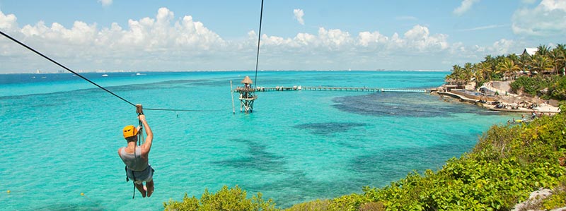 Tirolesa, Qué hacer en Cancún