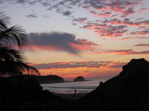 atardecer en playa del amor