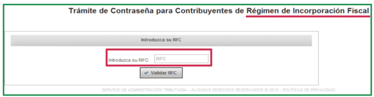 como funciona la contrasena del SAT